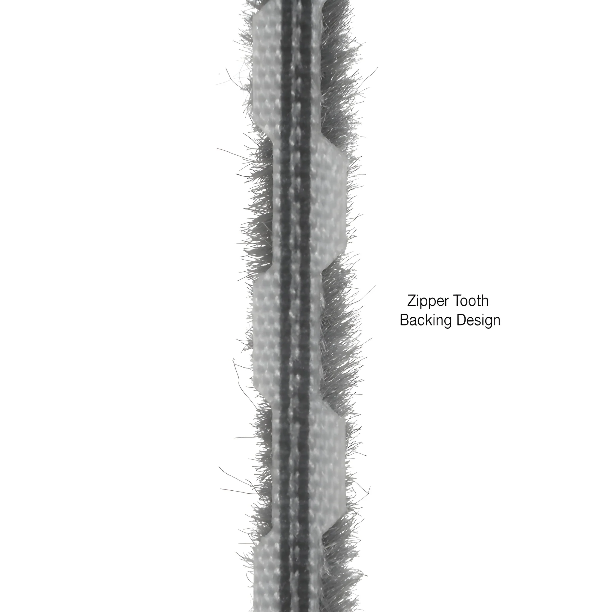 CRL Zipper Pile Door Weatherstrip 0.270 Backing 0.200 Pile 100' Roll - Image 3